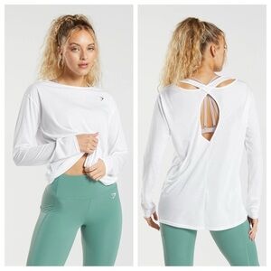 Gymshark super soft cut-out long sleeve top